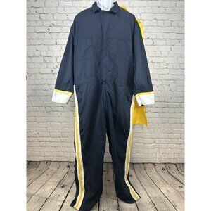Red Kap Blue Yellow Long Sleeve Costume Band Jumpsuit Zip Up Cape 52R (48X30)